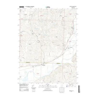 2013 Map of Conesville, 2013 Print
