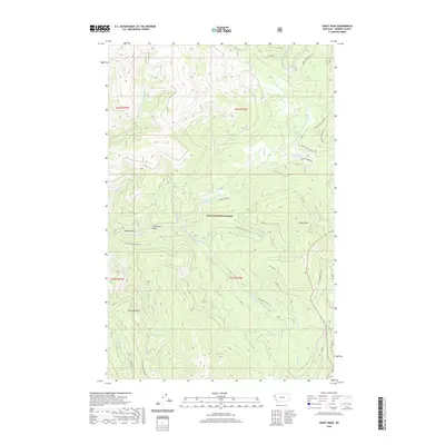 2020 Map of Coney Peak, 2020 Print