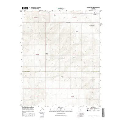 2015 Map of Confidence Hills West, 2015 Print