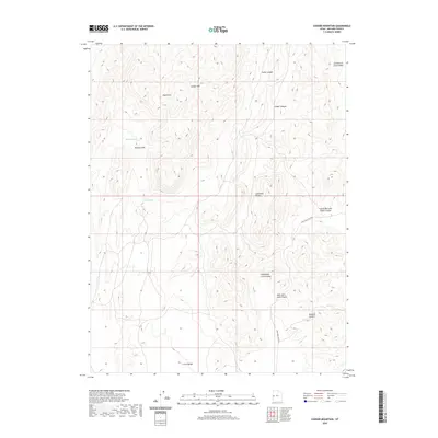 2020 Map of Conger Mountain, 2020 Print