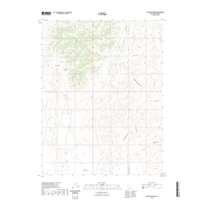 2023 Map of Conger Mountain, 2023 Print