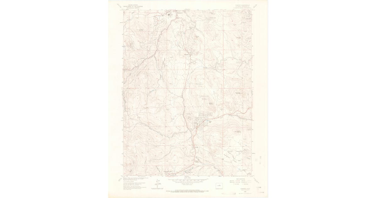 1965 Map of Conifer, Jefferson County, CO — High-Res | Pastmaps