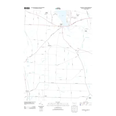 2013 Map of Conneaut Lake, 2013 Print