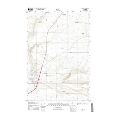2014 Map of Connell, 2014 Print