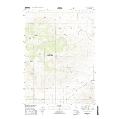 2017 Map of Connor Ridge, 2017 Print