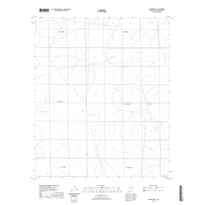 2020 Map of Connor Well, 2020 Print