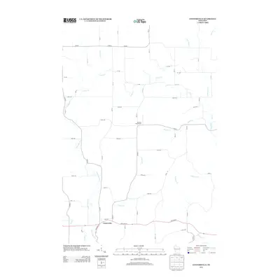 2013 Map of Connorsville, 2013 Print