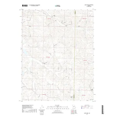 2017 Map of Conns Creek, 2017 Print
