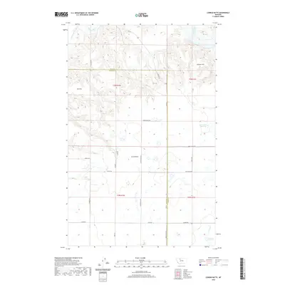 2020 Map of Conrad Butte, 2020 Print