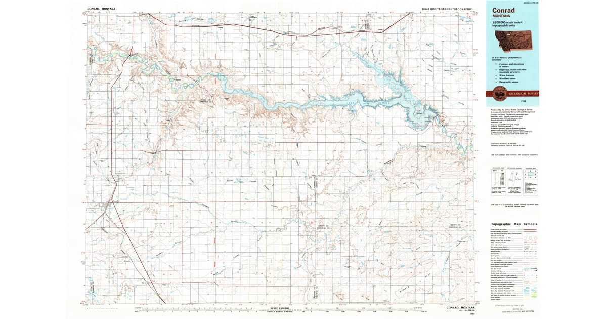 1980s Maps of Dunkirk, MT | Pastmaps