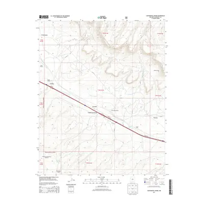 2013 Map of Continental Divide, 2013 Print