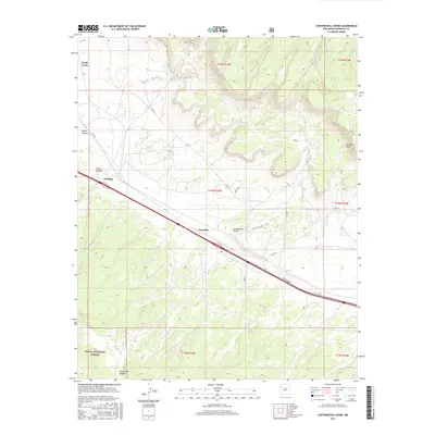 2017 Map of Continental Divide, 2017 Print