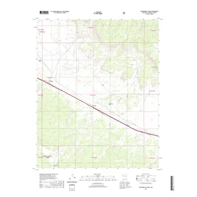 2020 Map of Continental Divide, 2020 Print