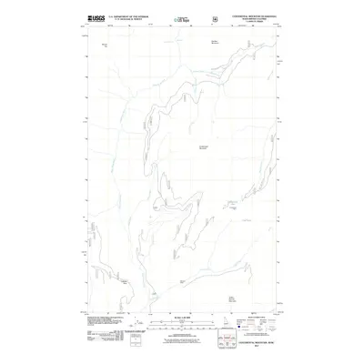 2011 Map of Continental Mountain, 2011 Print