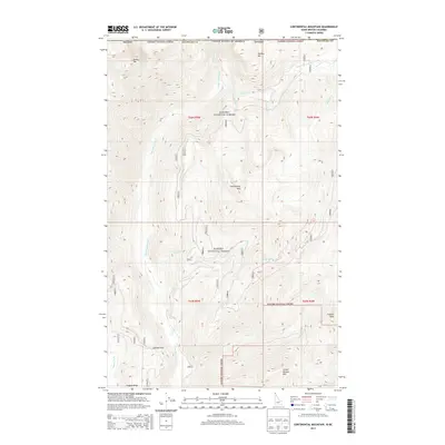 2013 Map of Continental Mountain, 2013 Print