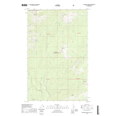 2020 Map of Continental Mountain, 2020 Print