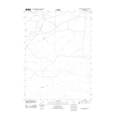 2012 Map of Continental Peak, 2012 Print