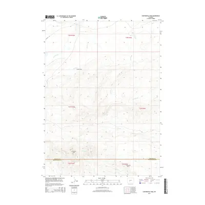 2015 Map of Continental Peak, 2015 Print