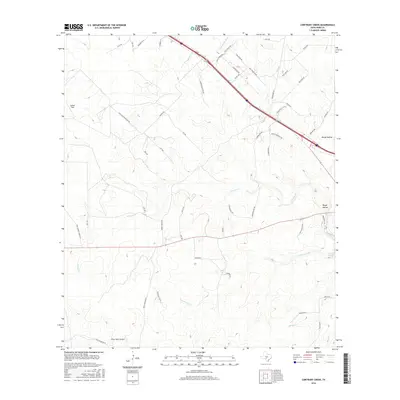 2016 Map of Contrary Creek, 2016 Print