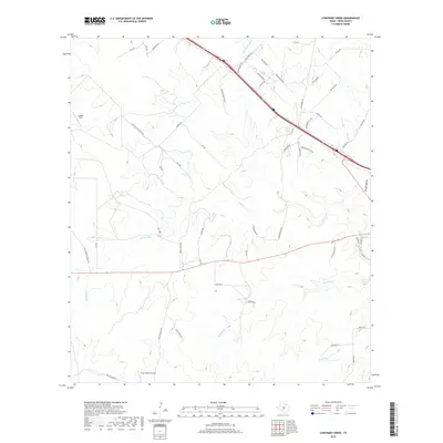 2019 Map of Contrary Creek, 2019 Print
