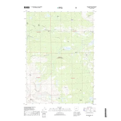 2017 Map of Cony Mountain, 2017 Print