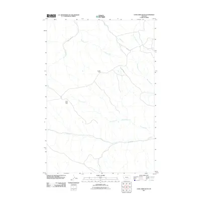 2011 Map of Cook Creek Butte, 2011 Print