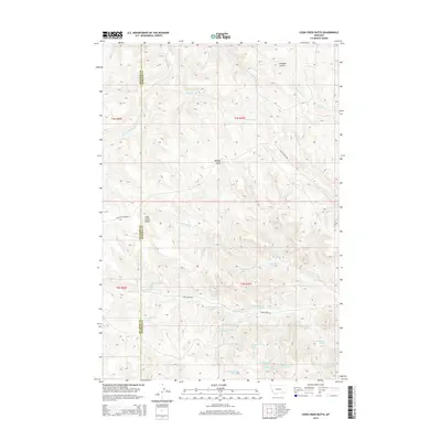 2014 Map of Cook Creek Butte, 2014 Print