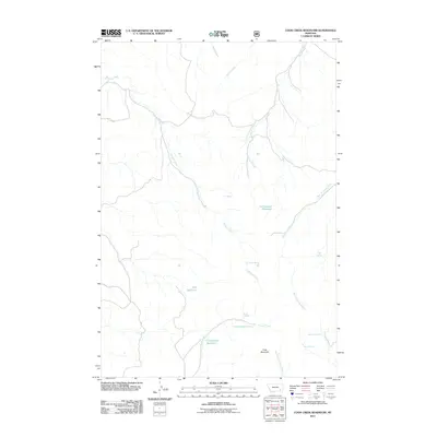 2011 Map of Cook Creek Reservoir, 2011 Print