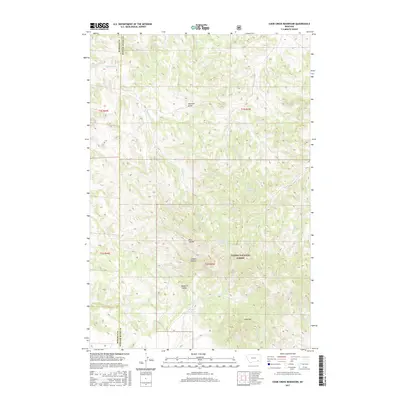 2017 Map of Cook Creek Reservoir, 2017 Print