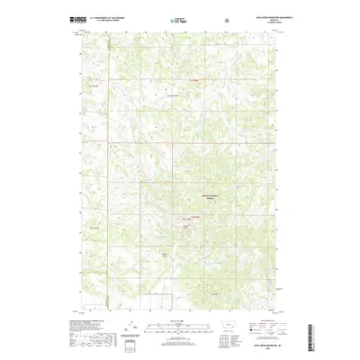 2020 Map of Cook Creek Reservoir, 2020 Print