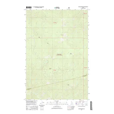 2017 Map of Cook Mountain, 2017 Print
