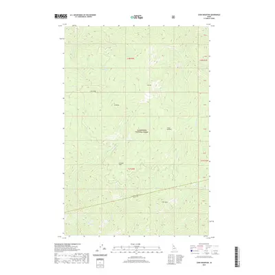 2020 Map of Cook Mountain, 2020 Print