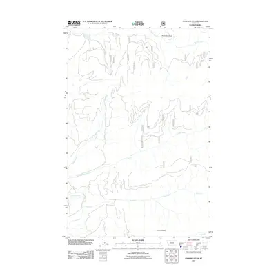 2011 Map of Cook Mountain, 2011 Print
