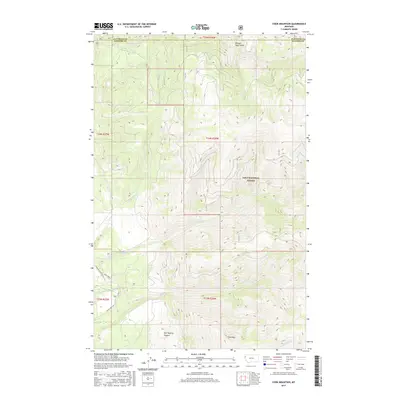 2017 Map of Cook Mountain, 2017 Print