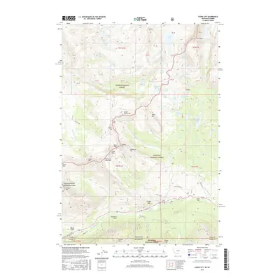 2017 Map of Cooke City, 2017 Print