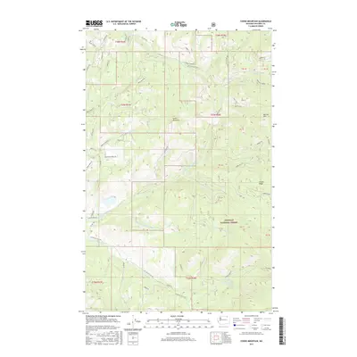 2017 Map of Cooke Mountain, 2017 Print