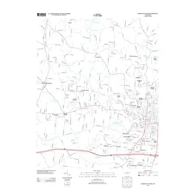 2013 Map of Cookeville West, 2013 Print
