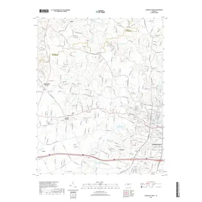 2019 Map of Cookeville West, 2019 Print