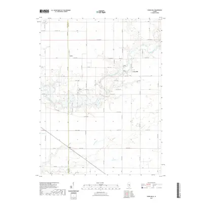 2021 Map of Cooks Mills, 2021 Print