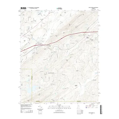 2014 Map of Cooks Springs, 2014 Print