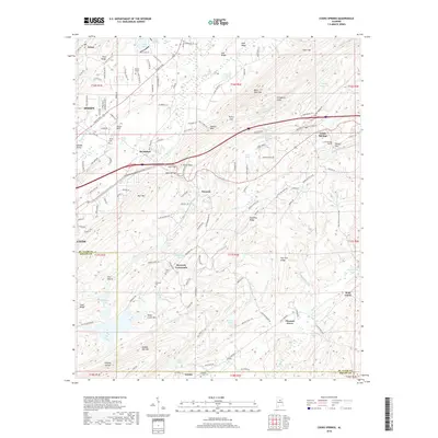 2018 Map of Cooks Springs, 2018 Print