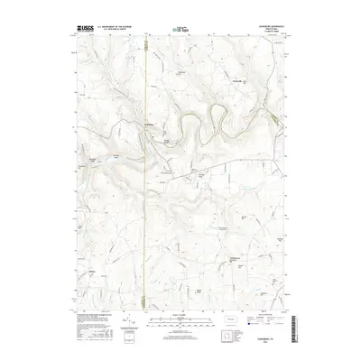 2016 Map of Cooksburg, 2016 Print