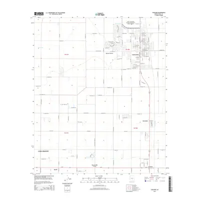 2014 Map of Coolidge, 2014 Print
