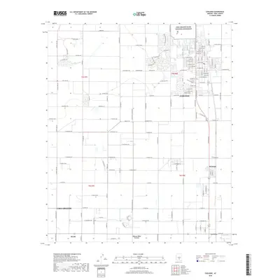 2018 Map of Coolidge, 2018 Print