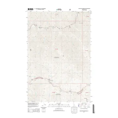 2014 Map of Coolwater Mountain, 2014 Print