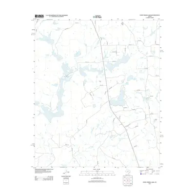 2012 Map of Coon Creek Lake, 2012 Print