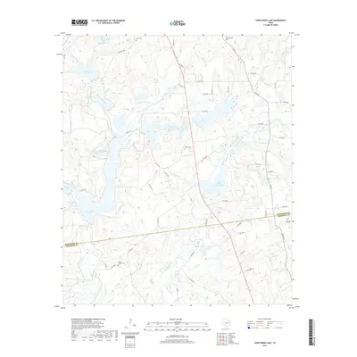 2019 Map of Coon Creek Lake, 2019 Print