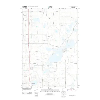 2013 Map of Coon Lake Beach, 2013 Print