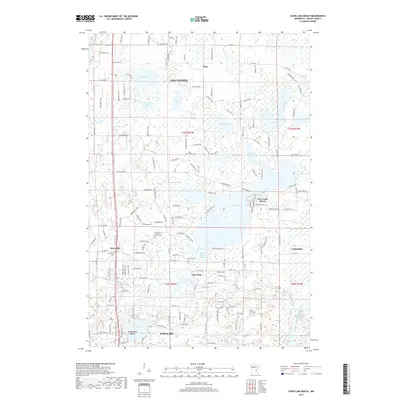 2019 Map of Coon Lake Beach, 2019 Print