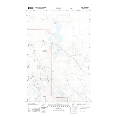 2013 Map of Coon Lake, 2013 Print